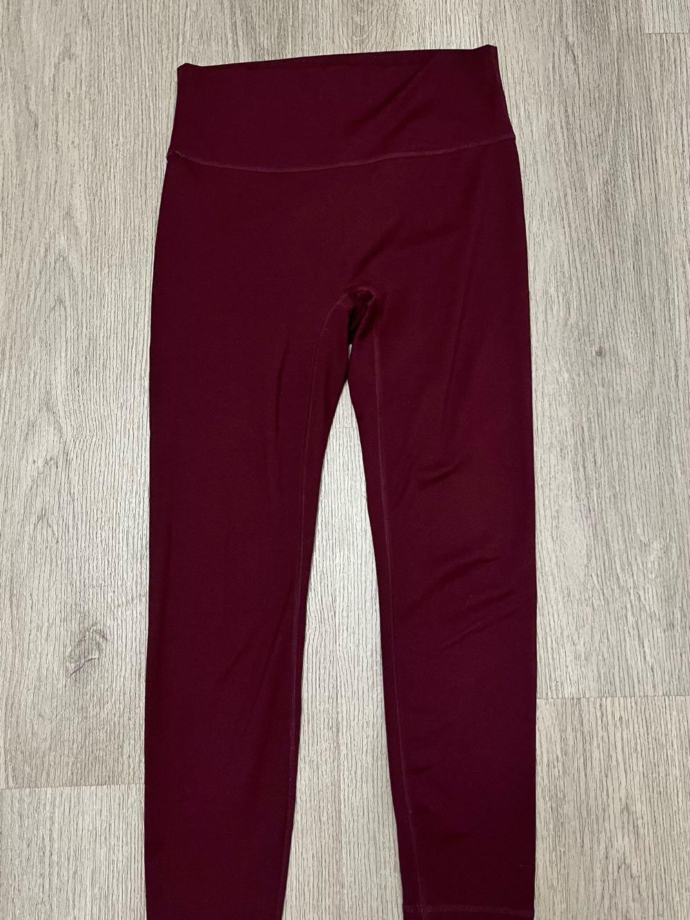 Women's High-Rise Burgundy Leggings Size Large